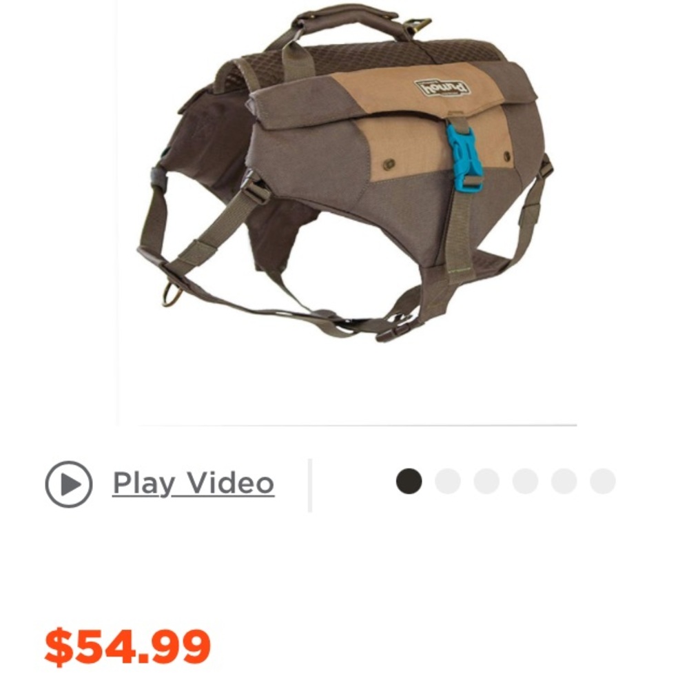 Brand new dog backpack size large